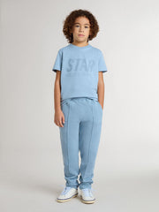 Boys' light blue T-shirt with print