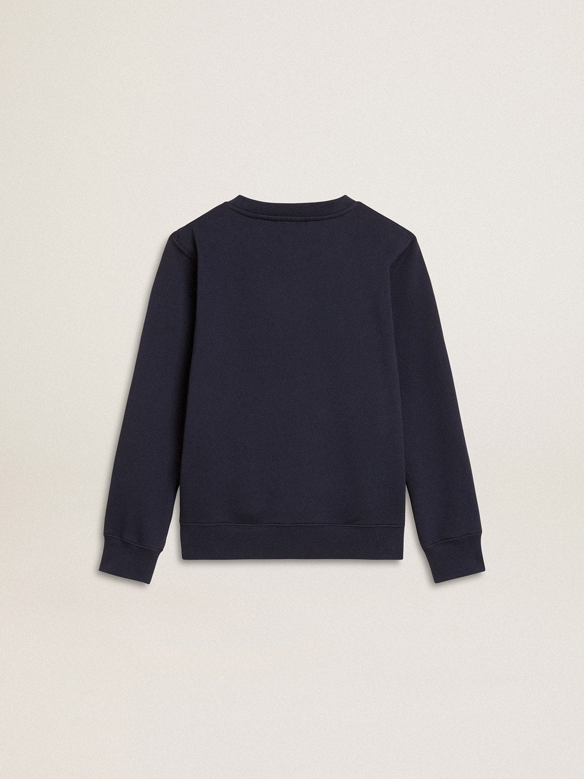 Boys' dark blue sweatshirt with white print