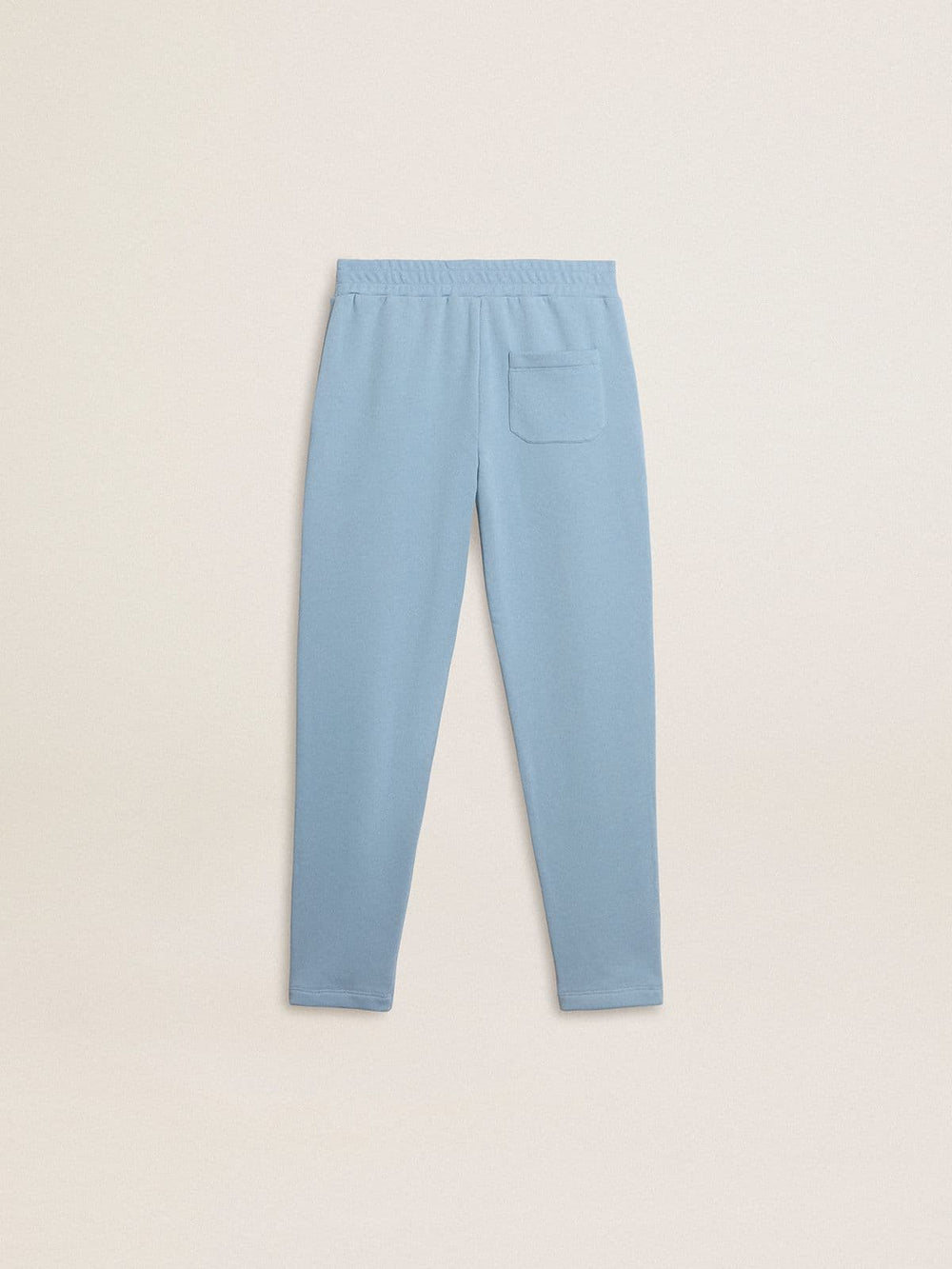 Boys' light blue printed joggers