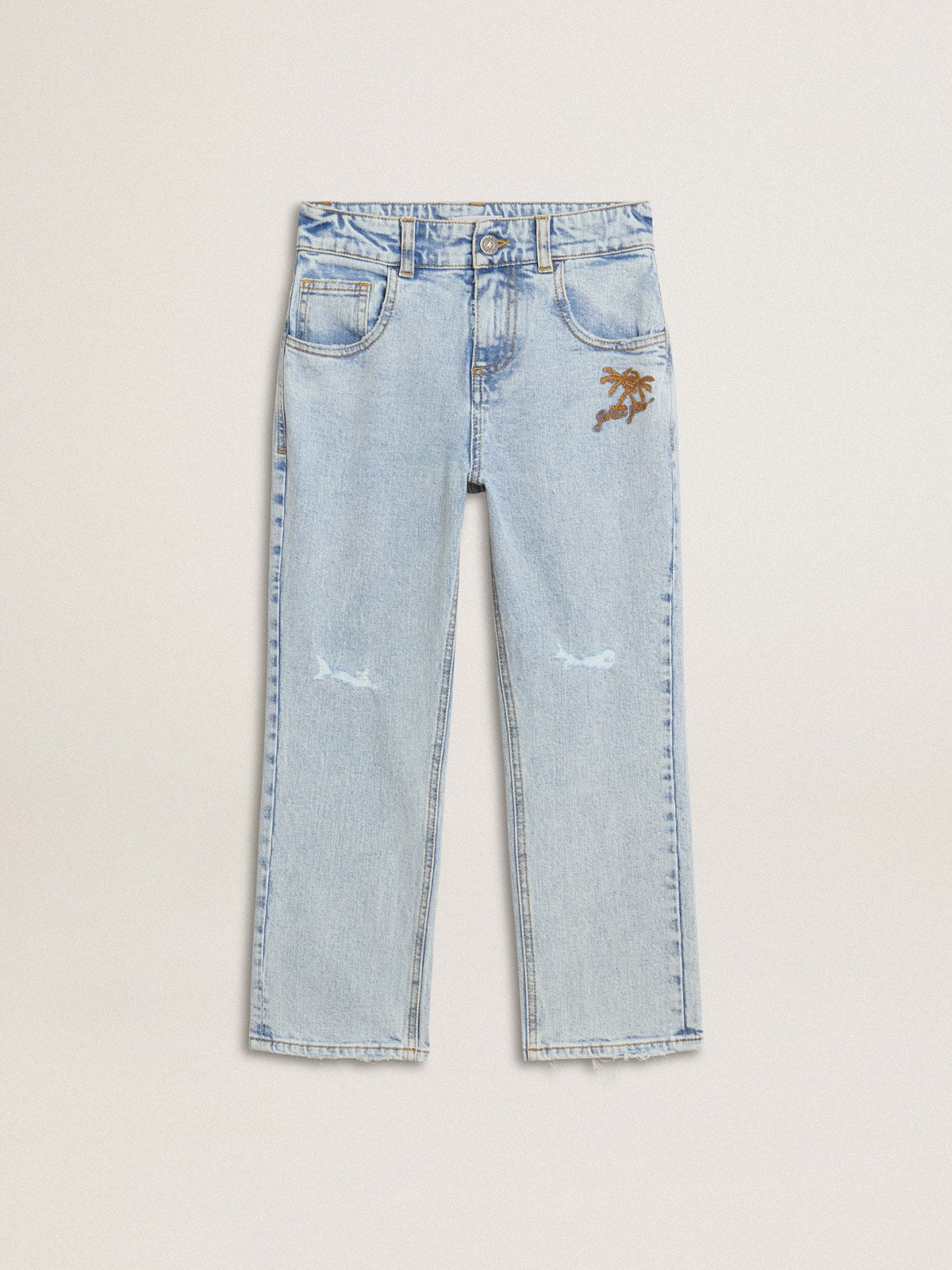 Boys' light denim jeans
