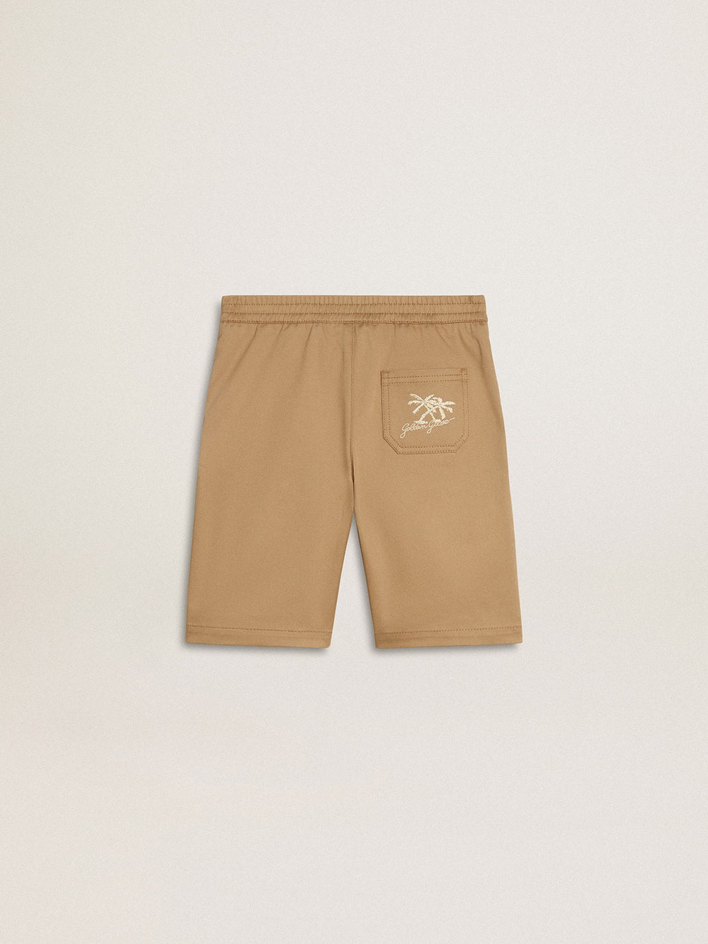 Boys' shorts in beige cotton
