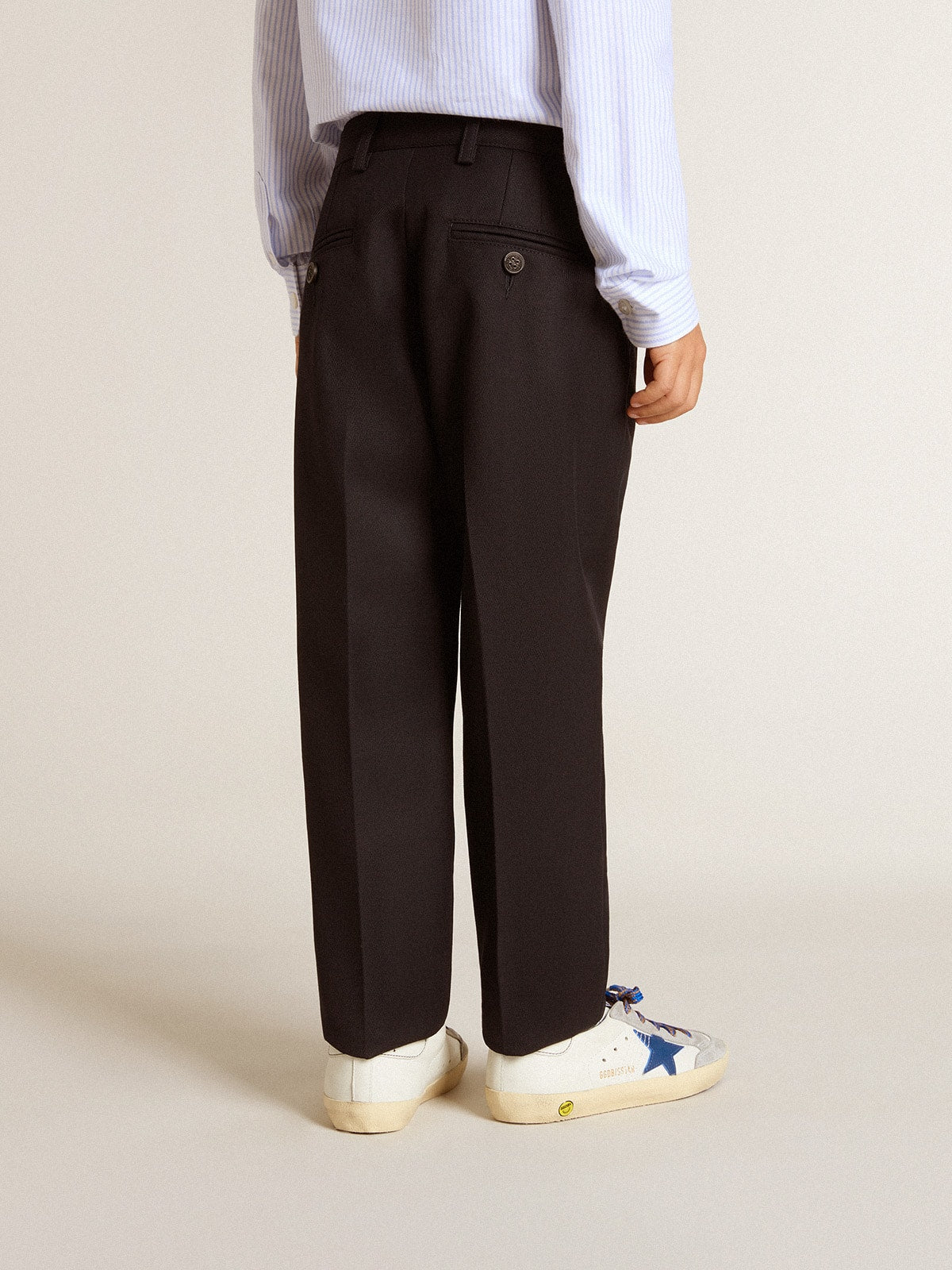 Boys' dark blue wool pants