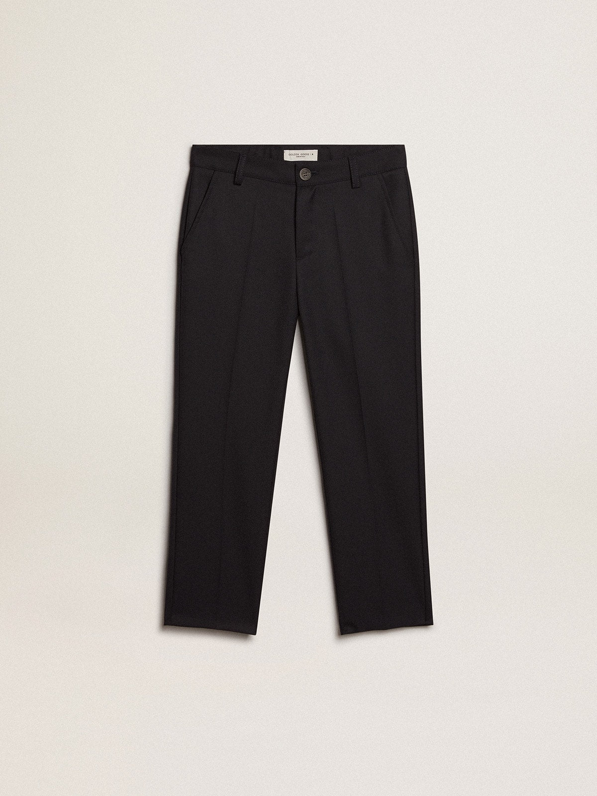 Boys’ pants in dark blue wool