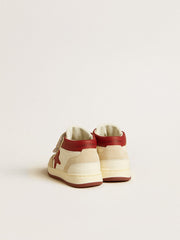 June Junior in nappa and suede with red leather star and heel tab