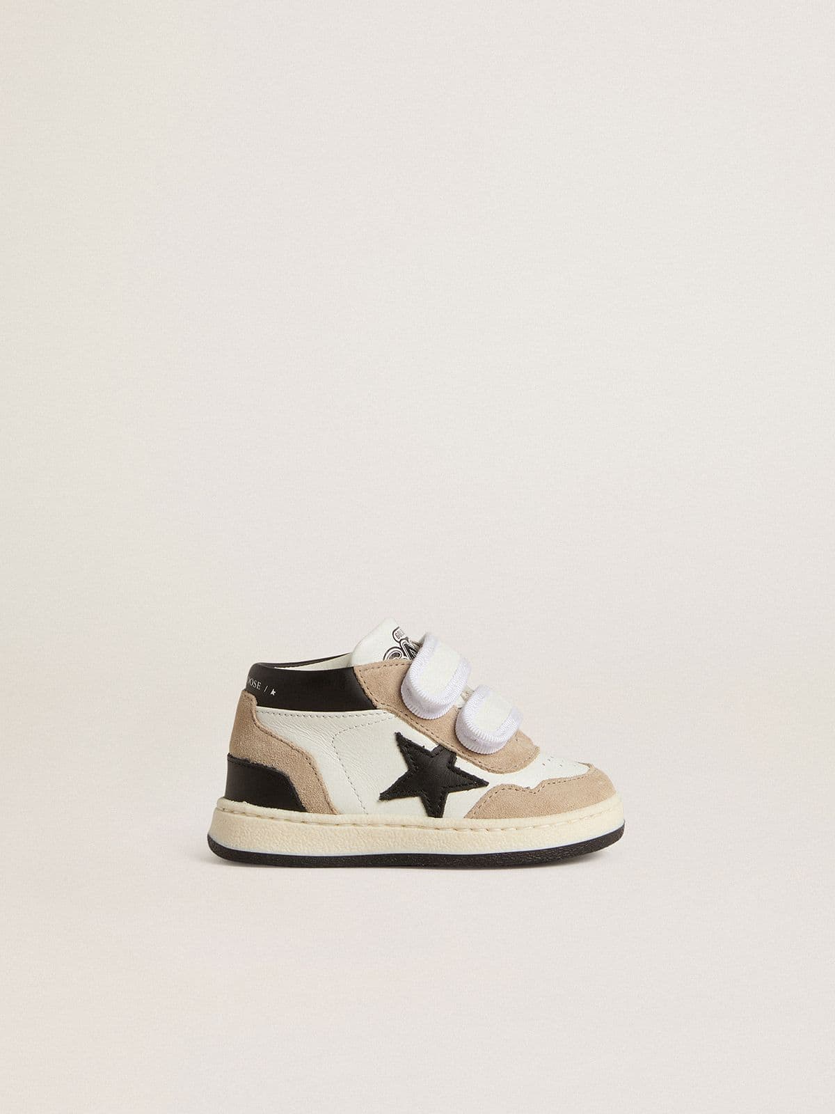 Junior June in nappa with suede inserts and black leather star