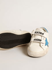 Old School Teen in leather with light blue star and heel tab