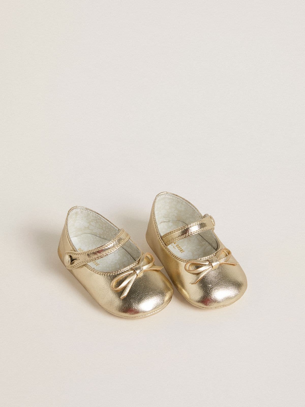 Sofi Baby ballet flats in gold leather