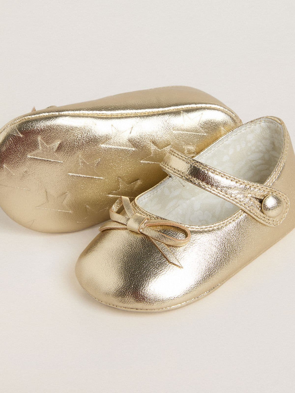 Sofi Baby ballet flats in gold leather